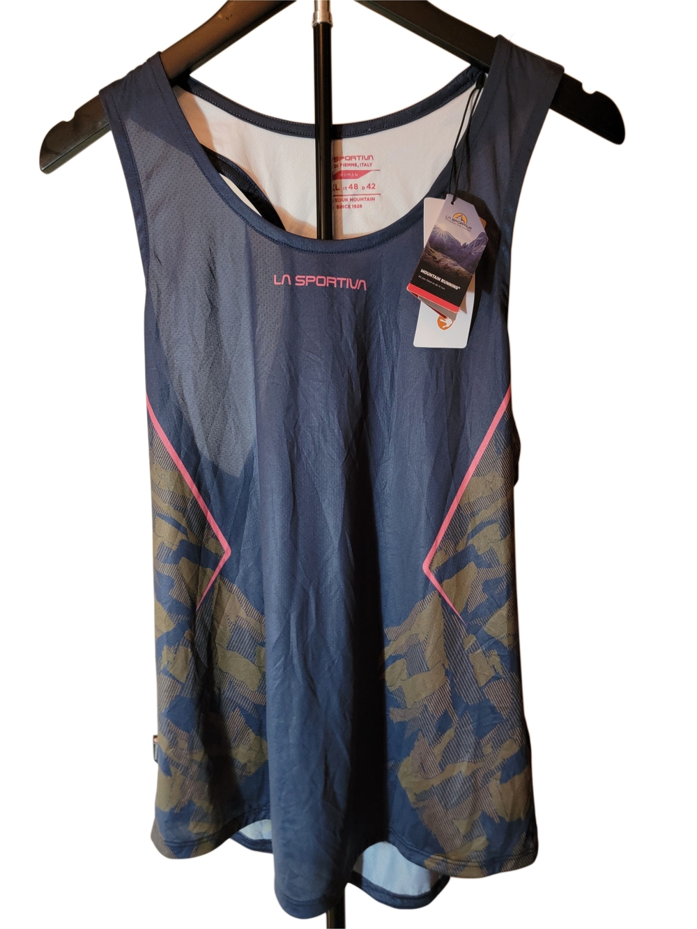 NWT La Sportiva Pacer Tank Top Women's XL Night Sky Camo Trail Running